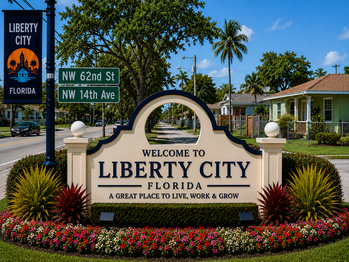 Liberty City Miami real estate, residential homes, urban neighborhood living, community housing, Miami homes for sale, rental properties, and neighborhood lifestyle during daytime