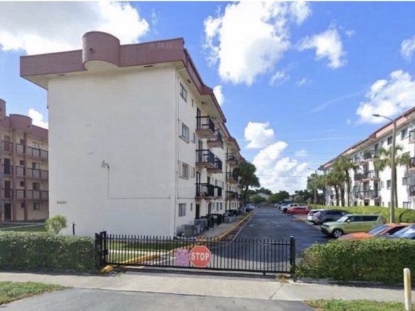 Exterior view of 5420 W 21 Ct #411 condominium for sale in Hialeah FL 33016